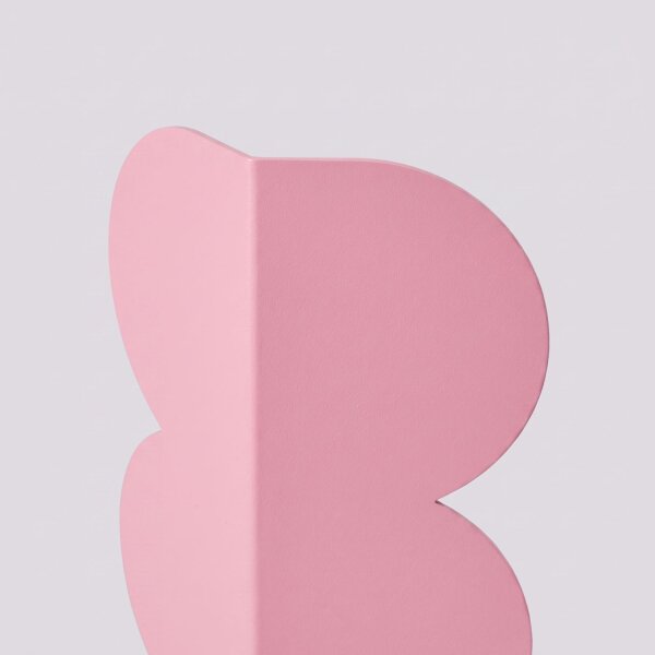 Wandleuchte indirekt Pink G9 2-flammig H:33,6 cm Alu