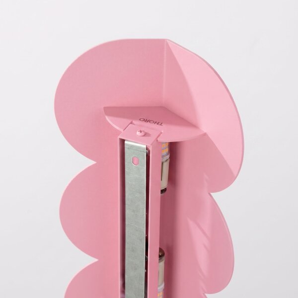 Wandleuchte indirekt Pink G9 2-flammig H:33,6 cm Alu