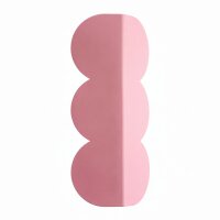 Wandleuchte indirekt Pink G9 2-flammig H:33,6 cm Alu