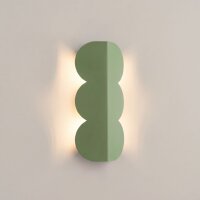 Wandleuchte indirekt Salbei G9 2-flammig H:33,6 cm Alu