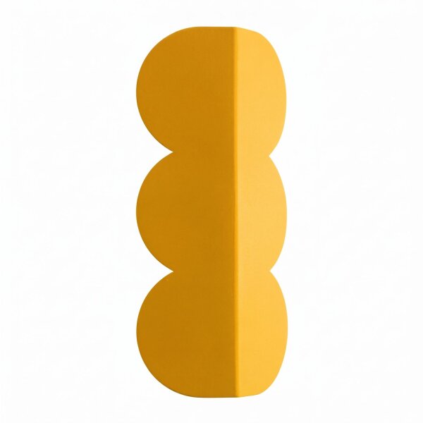 Wandleuchte indirekt Gelb Alu G9 2-flammig H:33,6 cm