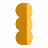Wandleuchte indirekt Gelb Alu G9 2-flammig H:33,6 cm
