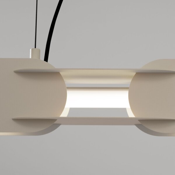 LED Pendelleuchte dimmbar Push-DIM Beige 4000K L:158 cm