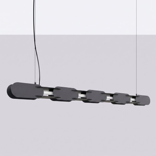 LED Pendelleuchte Schwarz dimmbar Push-DIM 3000K 158 cm