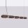 LED Pendelleuchte dimmbar Push-DIM Braun 3000K L:158 cm