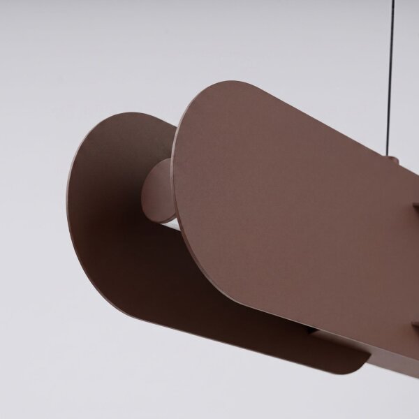 LED Pendelleuchte dimmbar Push-DIM Braun 4000K L:158 cm