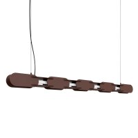 LED Pendelleuchte dimmbar Push-DIM Braun 4000K L:158 cm