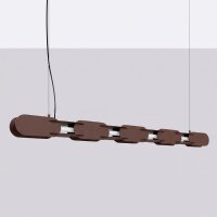 LED Pendelleuchte dimmbar Push-DIM Braun 4000K L:158 cm