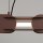 LED Pendelleuchte dimmbar Push-DIM Braun 4000K L:158 cm