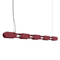 LED Pendelleuchte dimmbar Burgund 3000K L:158 cm Modern