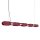 LED Pendelleuchte dimmbar Burgund 3000K L:158 cm Modern