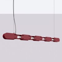 LED Pendelleuchte dimmbar Burgund Modern 4000K L:158 cm
