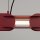 LED Pendelleuchte dimmbar Burgund Modern 4000K L:158 cm
