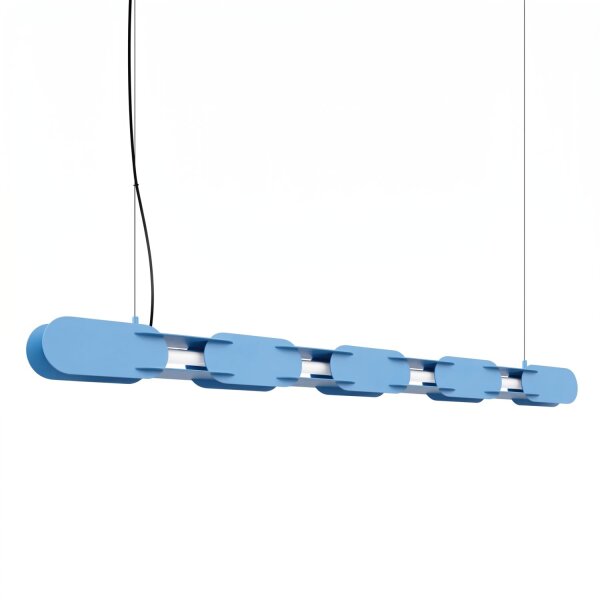 LED Pendelleuchte dimmbar Hellblau 3000K 158 cm Modern