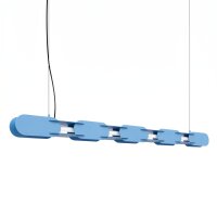 LED Pendelleuchte dimmbar Hellblau 3000K 158 cm Modern