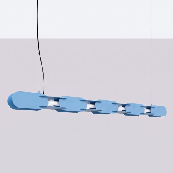 LED Hängelampe dimmbar Hellblau 4000K L:158 cm Modern