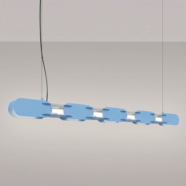 LED Hängelampe dimmbar Hellblau 4000K L:158 cm Modern