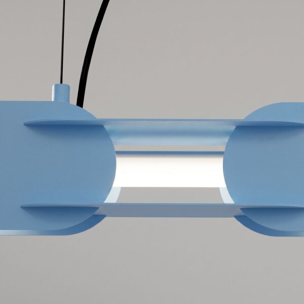 LED Hängelampe dimmbar Hellblau 4000K L:158 cm Modern