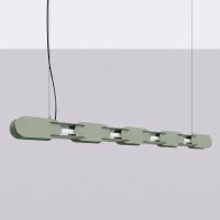 LED Pendelleuchte dimmbar Olivgrün Stahl 3000K L:158 cm