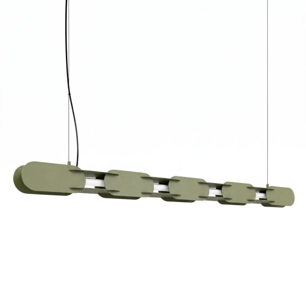 LED Hängelampe dimmbar Olivgrün 4000K L:158 cm Modern