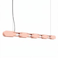 LED H&auml;ngelampe dimmbar Pfirsich Stahl 3000K L:158 cm