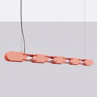 LED Hängelampe dimmbar Pfirsich Stahl 3000K L:158 cm