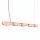 LED Hängelampe dimmbar Pfirsich Stahl 3000K L:158 cm