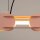 LED Hängelampe dimmbar Pfirsich Stahl 3000K L:158 cm