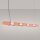 LED Pendelleuchte dimmbar Stahl Pfirsich 4000K L:158 cm