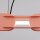 LED Pendelleuchte dimmbar Stahl Pfirsich 4000K L:158 cm