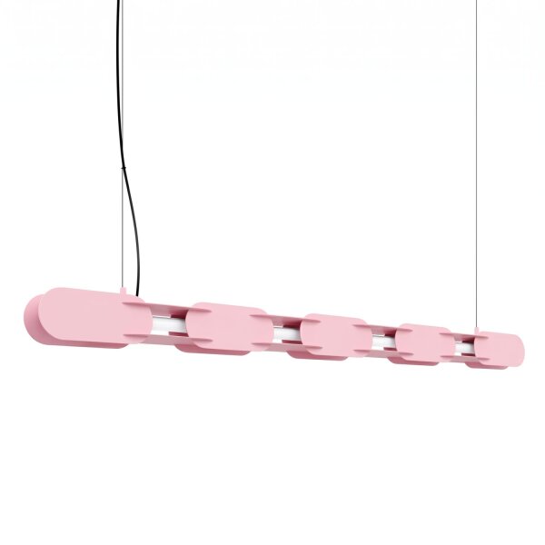 LED Hängelampe dimmbar Push-DIM Pink Stahl 3000K 158 cm