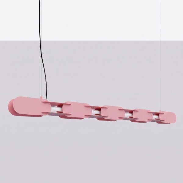 LED Pendelleuchte dimmbar Push-DIM Pink 4000K L:158 cm