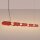 LED Pendelleuchte dimmbar Push-DIM Rot 3000K L:158 cm