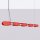LED Pendelleuchte dimmbar Push-DIM Rot 4000K L:158 cm