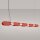 LED Pendelleuchte dimmbar Push-DIM Rot 4000K L:158 cm