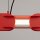 LED Pendelleuchte dimmbar Push-DIM Rot 4000K L:158 cm