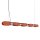 LED Pendelleuchte dimmbar Ockerrot Stahl 3000K L:158 cm