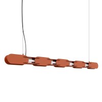 LED H&auml;ngelampe dimmbar Ockerrot 4000K L:158 cm Modern