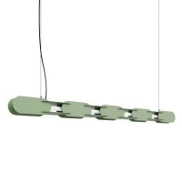 LED H&auml;ngelampe dimmbar Salbei Stahl 3000K L:158 cm