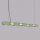 LED Hängelampe dimmbar Salbei Stahl 3000K L:158 cm