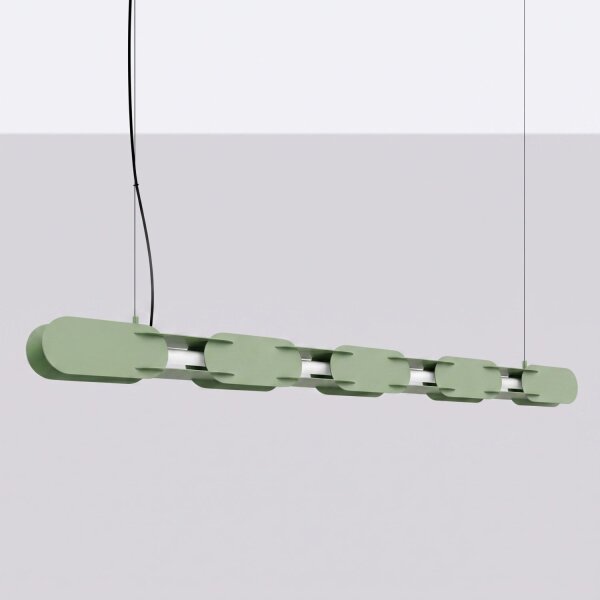 LED Pendelleuchte dimmbar Salbei 4000K L:158 cm Modern