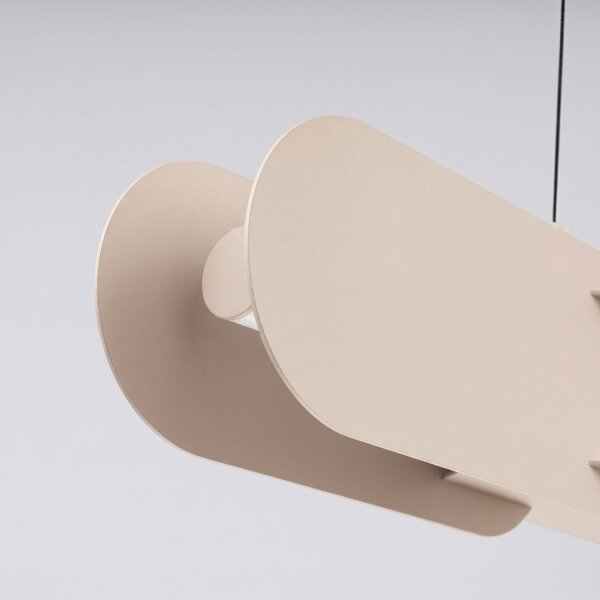 LED Pendelleuchte dimmbar Push-DIM Taupe 3000K L:158 cm