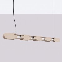 LED Pendelleuchte dimmbar Push-DIM Taupe 3000K L:158 cm