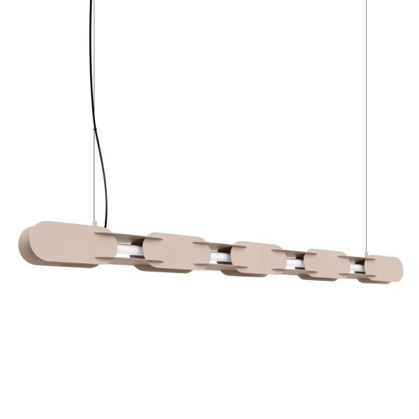 LED Hängelampe dimmbar Push-DIM Taupe 4000K L:158 cm