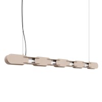LED Hängelampe dimmbar Push-DIM Taupe 4000K L:158 cm