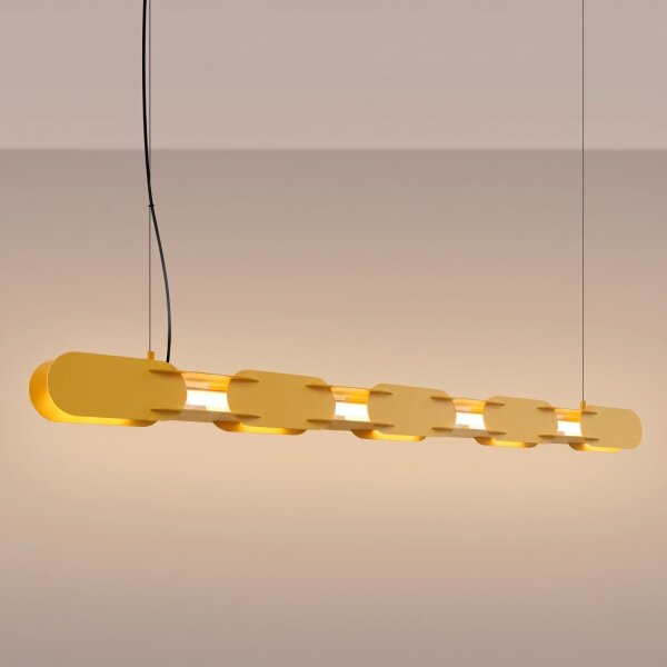 LED Pendelleuchte dimmbar Push-DIM Gelb 3000K L:158 cm