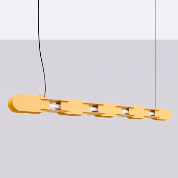 LED Hängelampe dimmbar Push-DIM Gelb 4000K L:158 cm