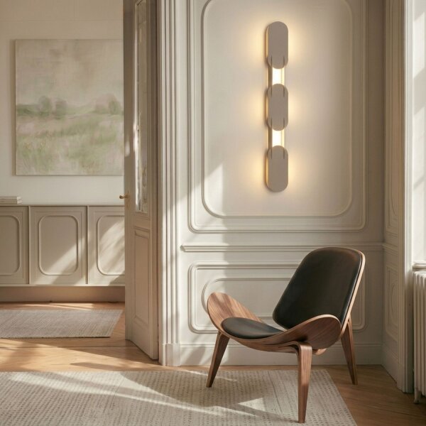 LED Hängelampe dimmbar Push-DIM Beige 3000K L:91 cm