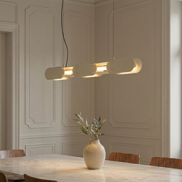 LED Hängelampe dimmbar Push-DIM Beige 3000K L:91 cm