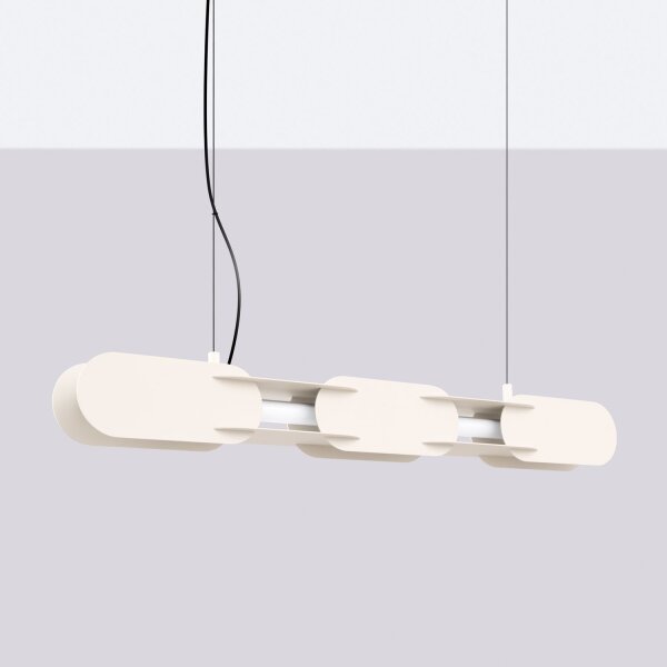 LED Hängelampe dimmbar Push-DIM Beige 3000K L:91 cm